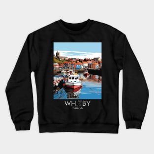 A Pop Art Travel Print of Whitby - England Crewneck Sweatshirt